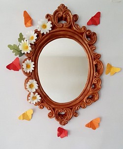 Espejo vintage redondo $42.000