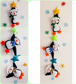Colgante pinguinos $40.000
