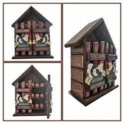 Porta huevos en madera $50.000