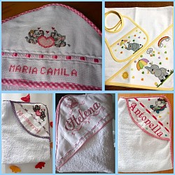 Toallas para bebés con gorrito